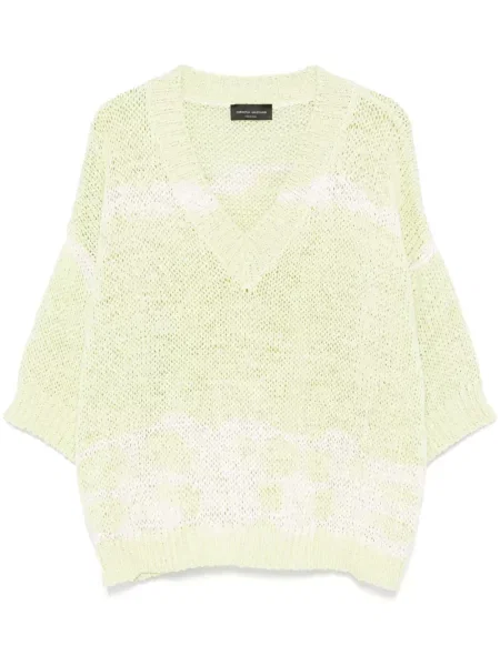 Pulover Roberto Collina verde