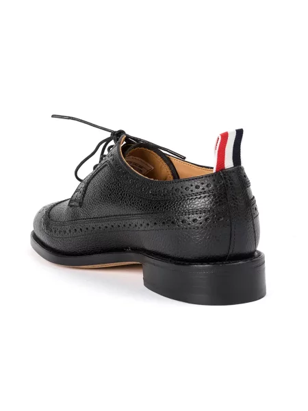 Klasické polobotky Thom Browne bez podpatku černé