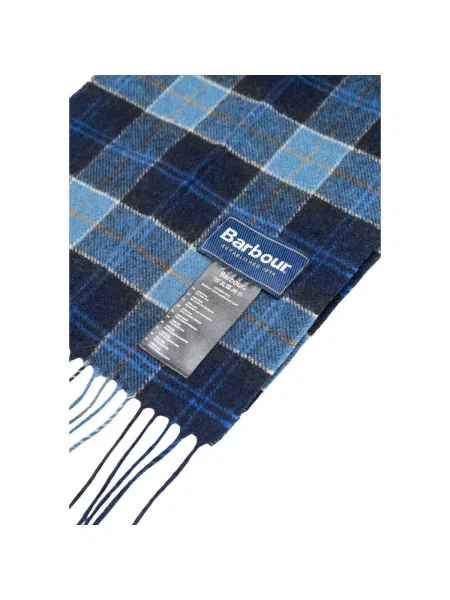 Fular Barbour în carouri albastru