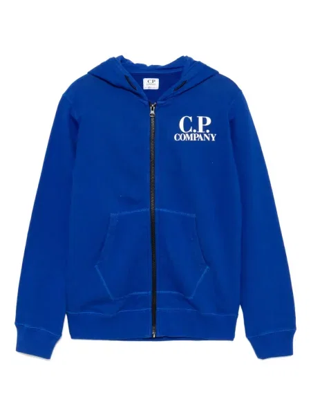 Bluza z kapturem dziecięca C.p. Company niebieska