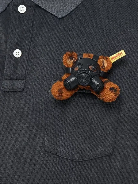 Ursuleț de pluș tricou polo Doublet negru