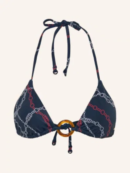 Tommy Hilfiger Trójkątny Stanik Bikini blau białe