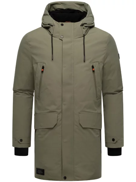 STONE HARBOUR Zimski plašč Kitraan oliva črna