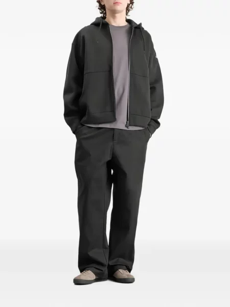 Hanorac cu glugă Adidas cu autograf negru