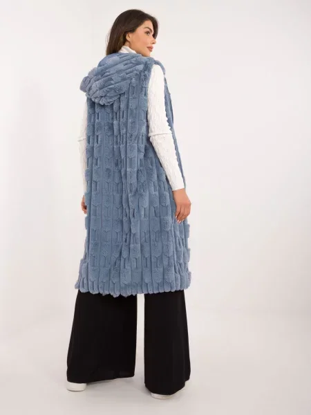 Vestă Fashionhunters albastru