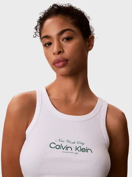 Майка Calvin Klein Jeans біла