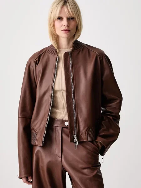 Sportmax Amour geacă bomber de damă din piele