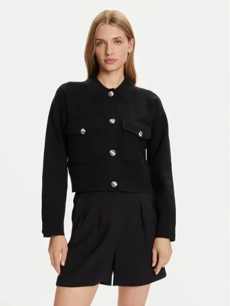 BOSS Pletena jopica Furigo črna