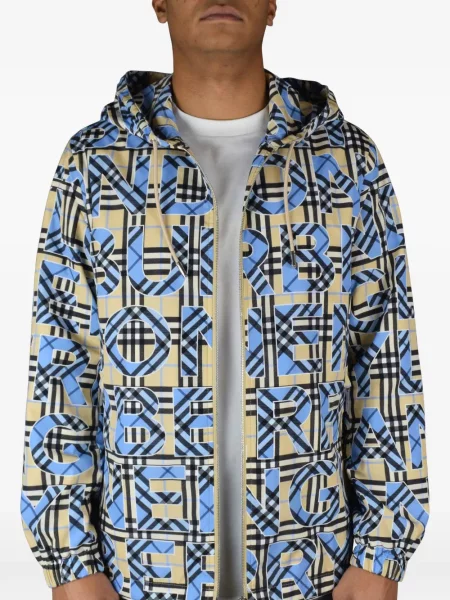 Geacă Burberry cu glugă cu imagine
