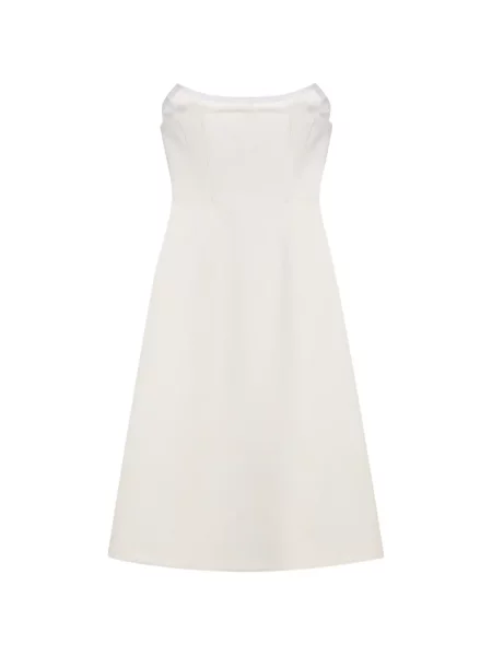 Rochie midi Blumarine până la genunchi de costum alb