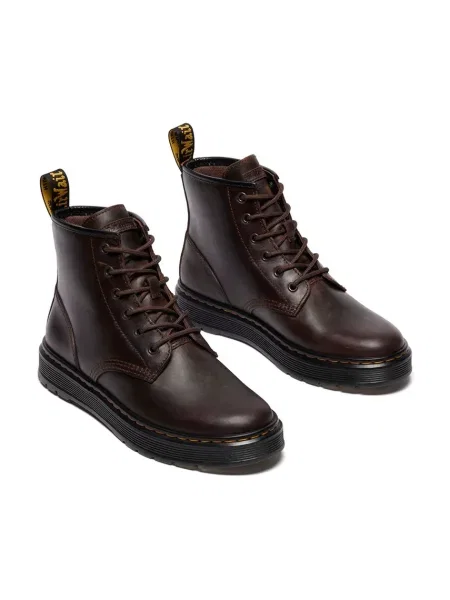 Visoke kožne čizme Dr. Martens Brookline Chukka smeđa