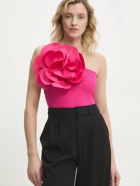 Блуза Answear Lab с апликация розово