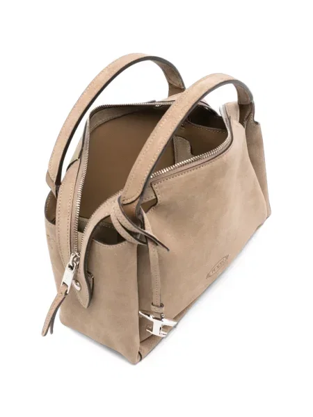 Geantă shopper Tod's din piele de căprioară