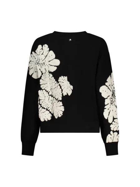 Sweter Desigual wełniany czarny