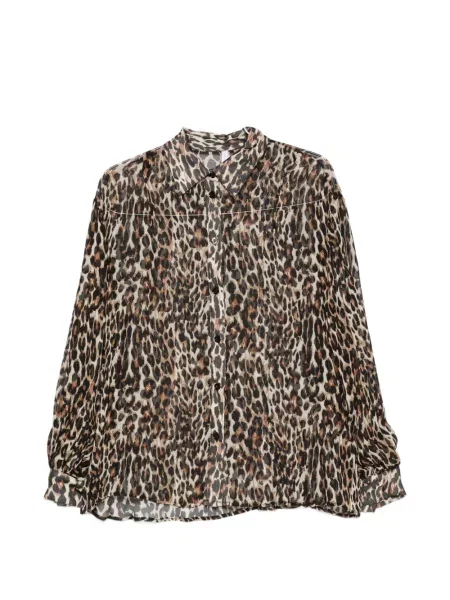 Cămașă Imperial cu imagine cu model leopard maro