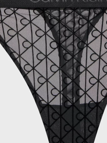 Стринги Calvin Klein черные