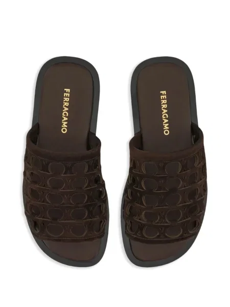Papuci Ferragamo maro