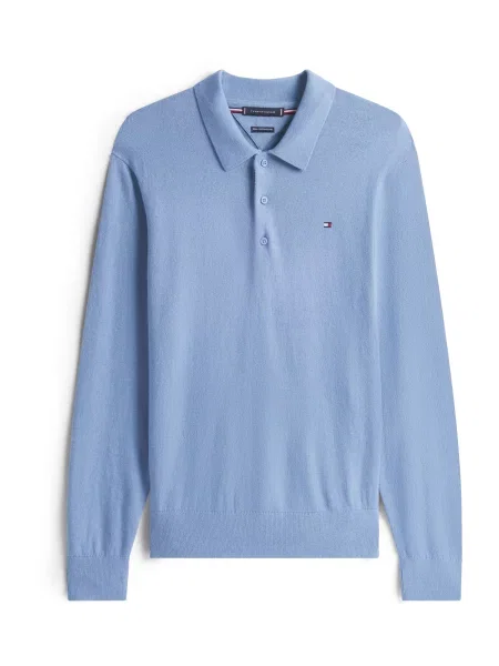 TOMMY HILFIGER Pulover deschis albastru