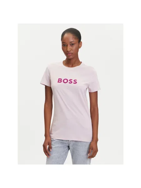 BOSS Majica Regular Fit roza