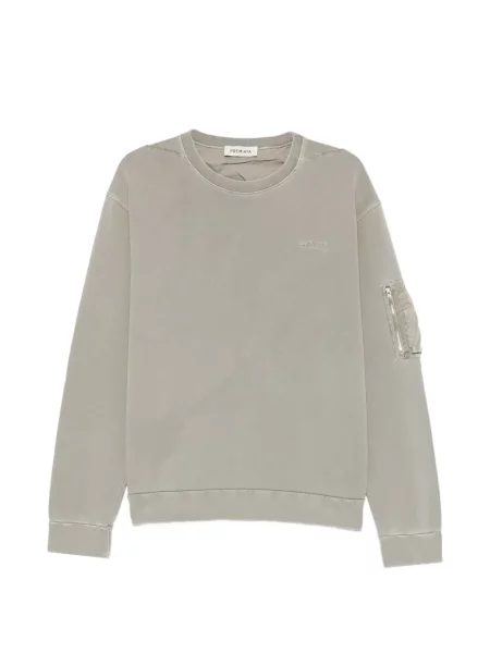 Hanorac crewneck Premiata cu decolteu rotund gri