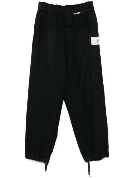 Pantaloni Maison Mihara Yasuhiro cu dungi negru