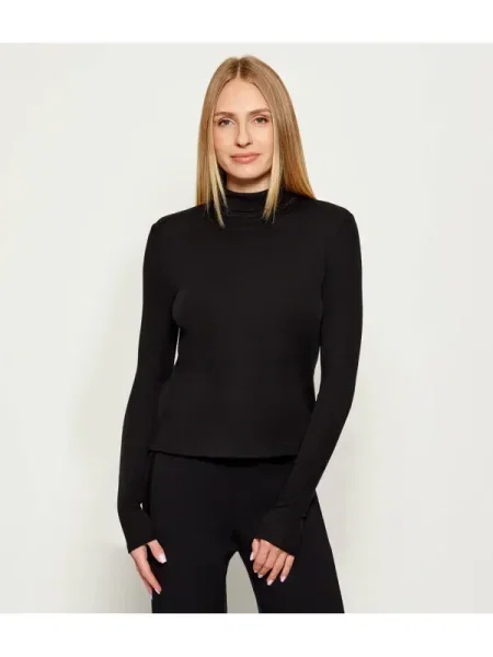 Tricou mânecă lungă Mm de lână negru