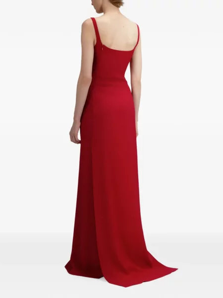 Rochie maxi The Arkow din crep roșu