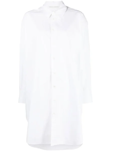 Kryształ górski sukienka koszulowa Palm Angels garniturowa biała