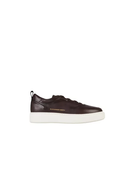 Sneakersy Alexander Smith brązowe
