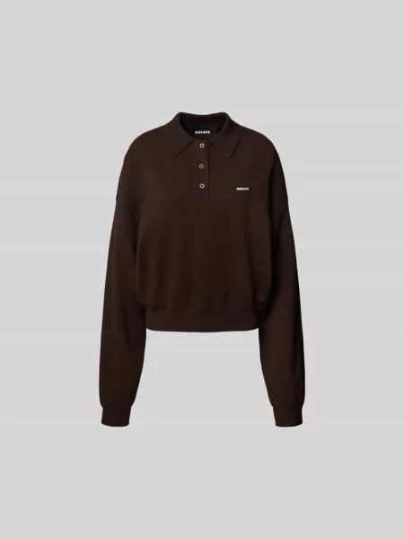 Bluza o kroju oversized z kołnierzykiem polo Rotate