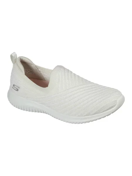 Hlačke slip Skechers bela