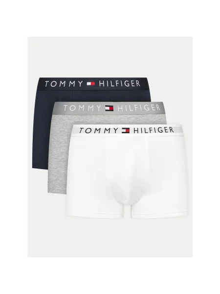 Tommy Hilfiger Underwear Boxeralsók tengerészkék / szürke melír / piros fehér