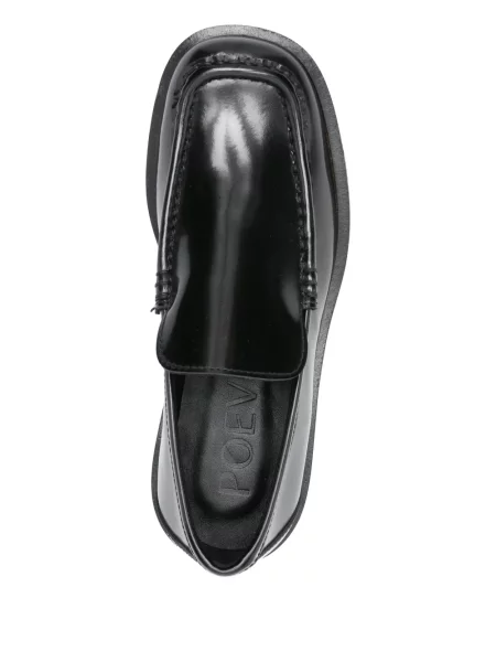 Pantofi loafer Poeve din piele negru