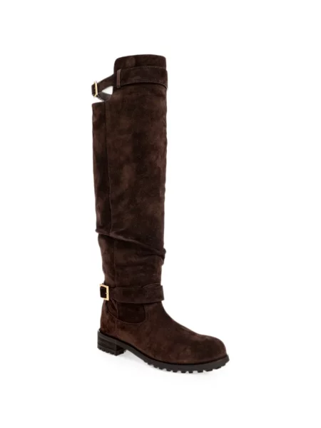 Botine Jimmy Choo cu cataramă maro