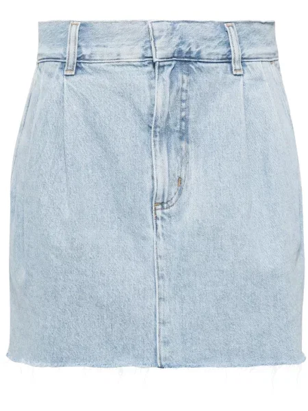 Fustă din denim Agolde albastru