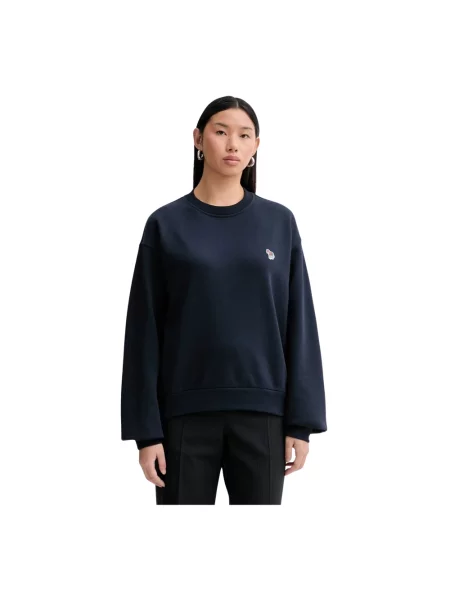 Bluza Ps By Paul Smith z okrągłym dekoltem niebieska