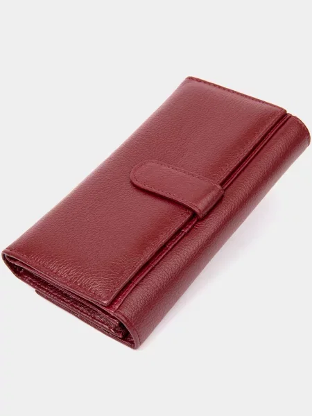 ST Leather Accessories Гаманець Шкіра червоний