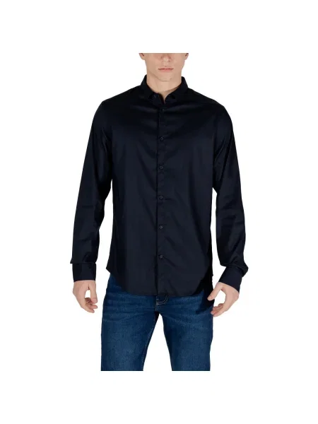 Cămașă Armani Exchange business albastru