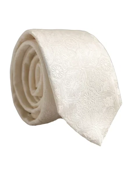 Krawat Dolce And Gabbana beżowy