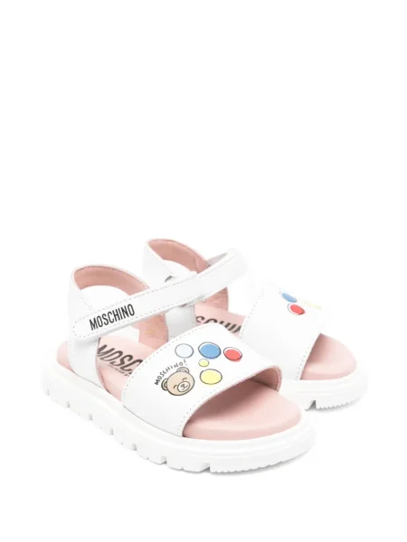 Sandały dziecięce Moschino białe