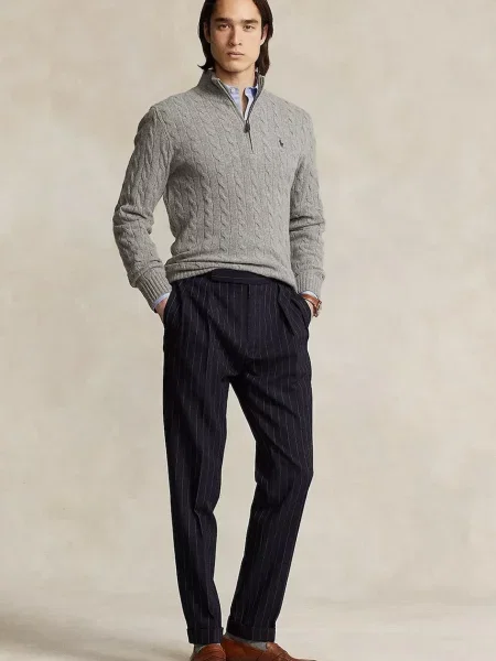 Polo Ralph Lauren sweter wełniany szary