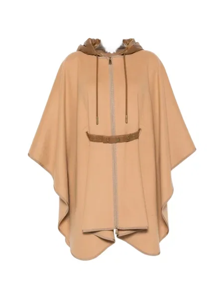 Cu centură geacă Moncler cu glugă