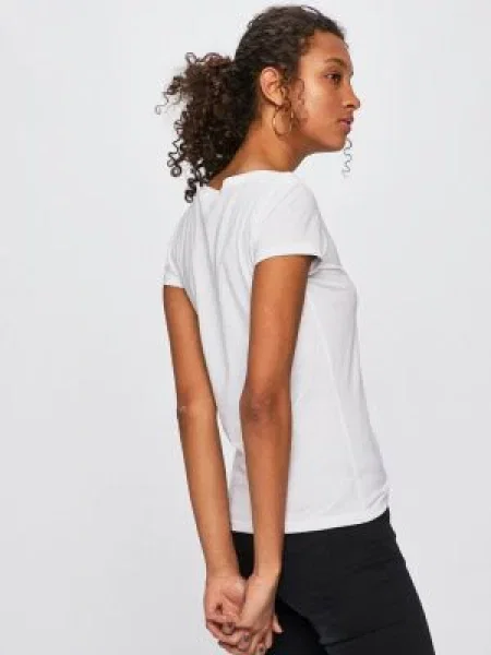 Top Armani Exchange z logo casual biały