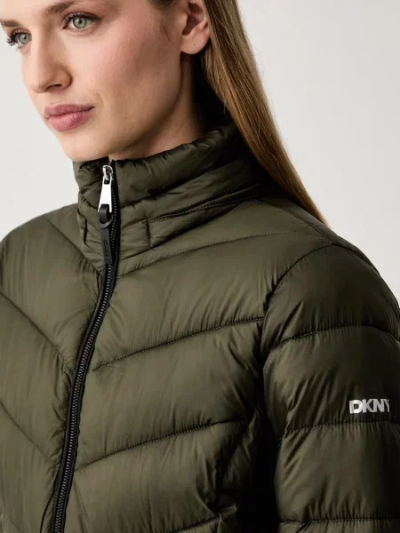 DKNY hosszú dzseki női zöld