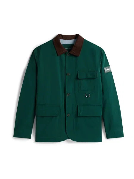 TOMMY HILFIGER Geacă de primăvară-toamnă maro / stuf verde
