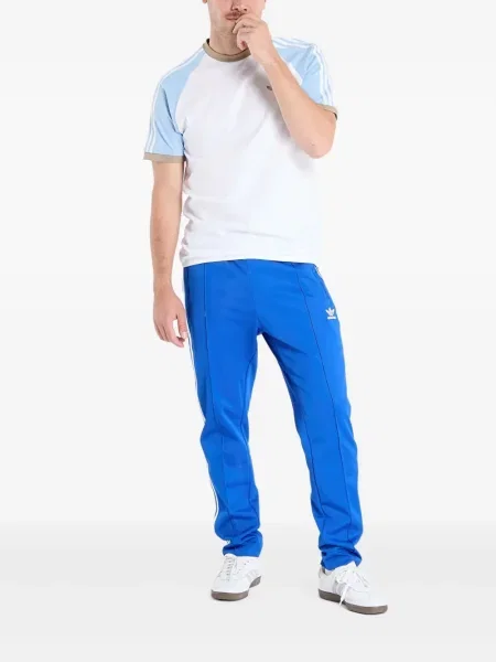 Top sport Adidas cu dungi de catifea cord tenis albastru