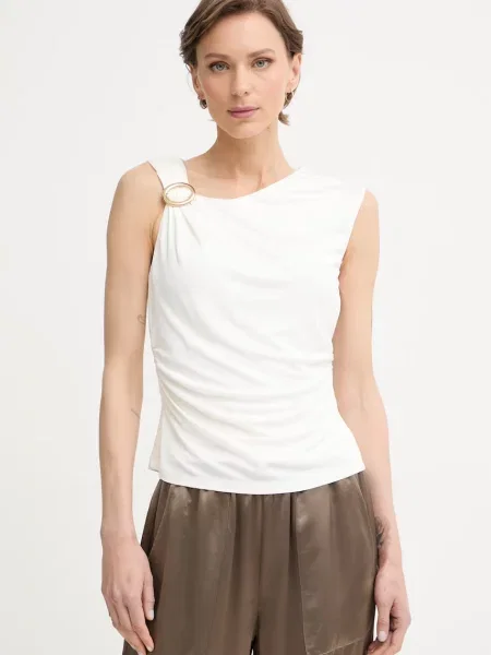 Marciano by Guess top de damă din vâscoză INES bej