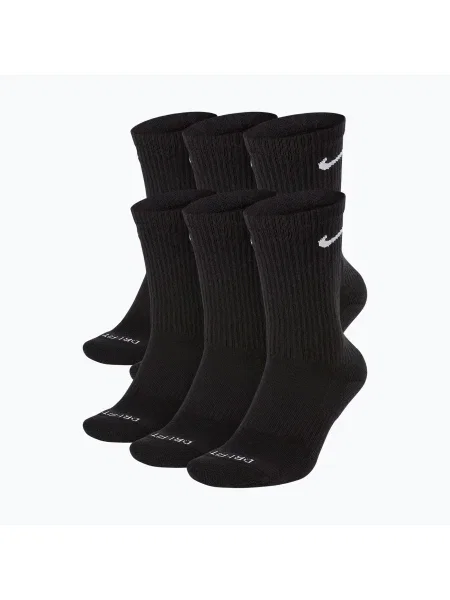 Férfi zoknik Nike Everyday Plus Cushioned Crew 6 pár black/white. Méret: EU fehér