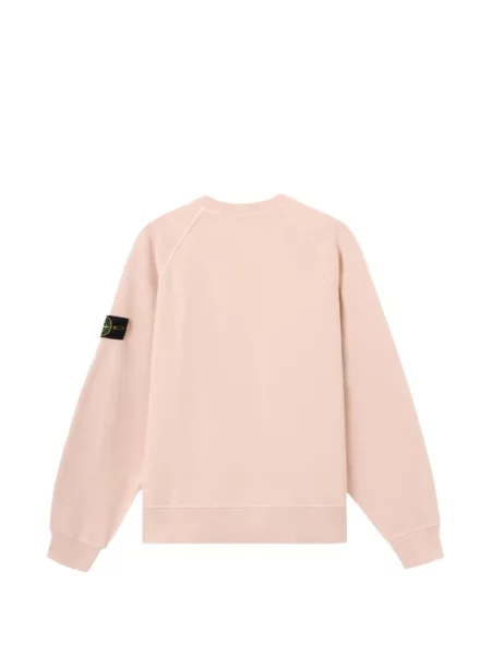 Μακρύς φούτερ Stone Island με στρογγυλή λαιμόκοψη πέτρες ροζ