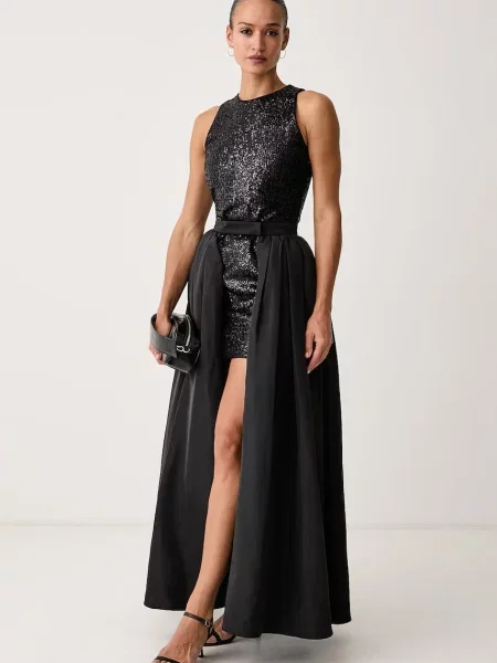 Karl Lagerfeld rochie din două piese negru